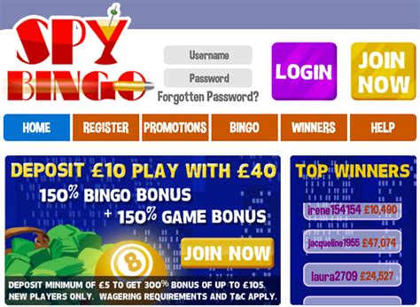 Spy bingo casino bonus